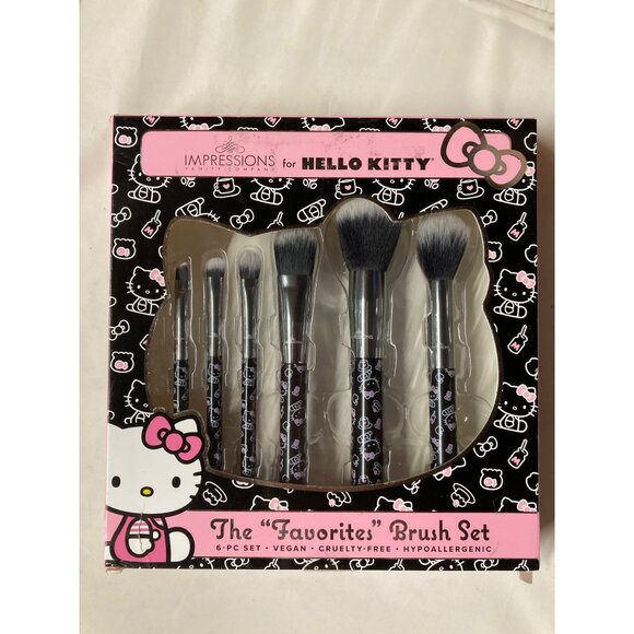 Limited Edition Hello Kitty Makeup Brush Set Lot 6 Sets New In Box - Picture 4 of 13